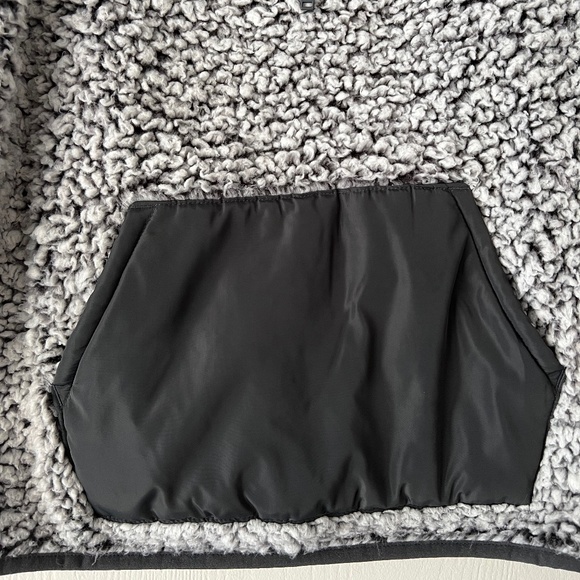 Express Kangaroo Pocket Gray Sherpa Sweater - Picture 3 of 7